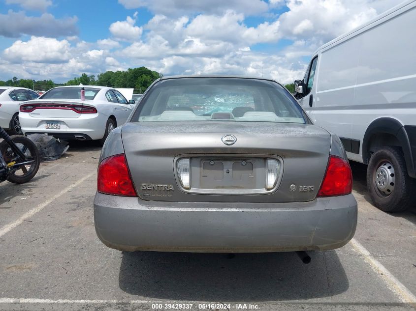 2004 Nissan Sentra 1.8S VIN: 3N1CB51D54L905867 Lot: 39429337