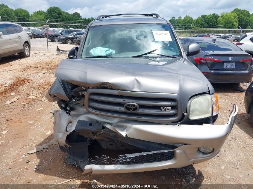 2004 Toyota Sequoia Sr5 V8 VIN: 5TDBT44A34S222593 Lot: 39429427