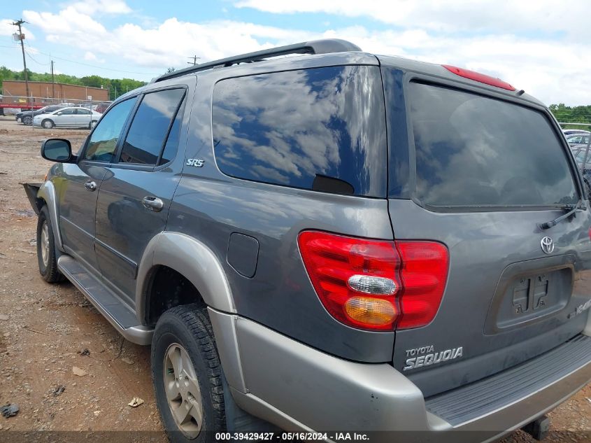 2004 Toyota Sequoia Sr5 V8 VIN: 5TDBT44A34S222593 Lot: 39429427