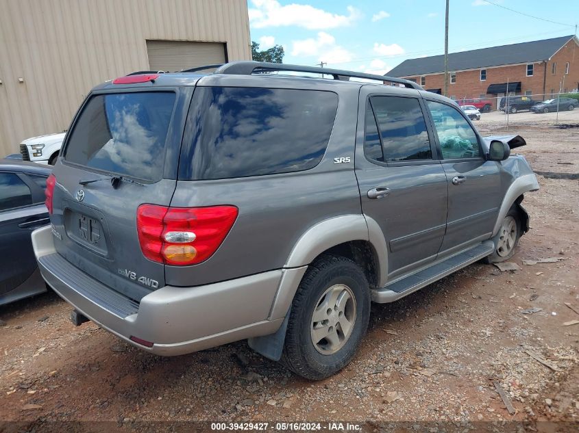 2004 Toyota Sequoia Sr5 V8 VIN: 5TDBT44A34S222593 Lot: 39429427