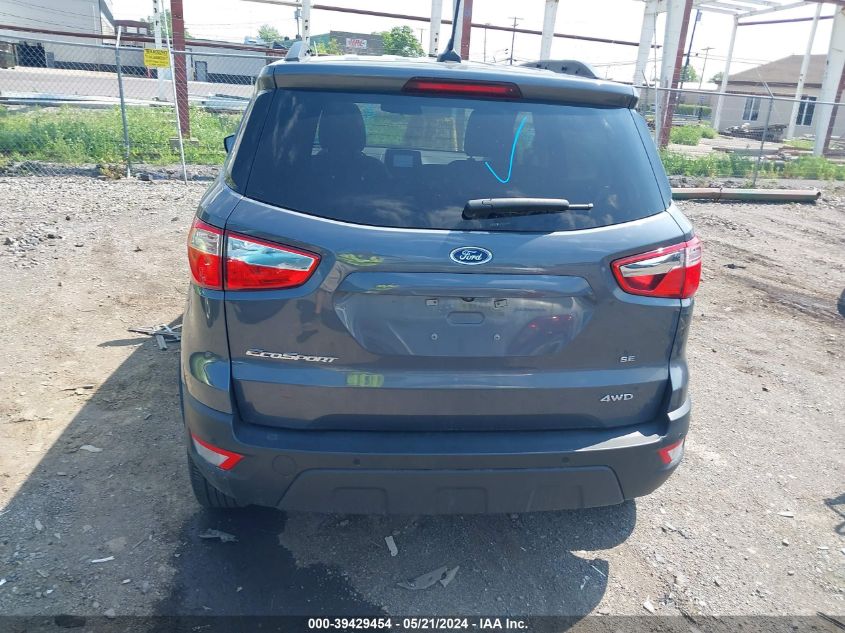 2021 Ford Ecosport Se VIN: MAJ6S3GL5MC429277 Lot: 39429454