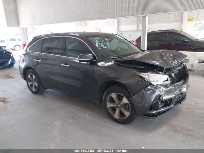 2016 Acura Mdx Acurawatch Plus Package VIN: 5FRYD4H29GB042083 Lot: 39429485