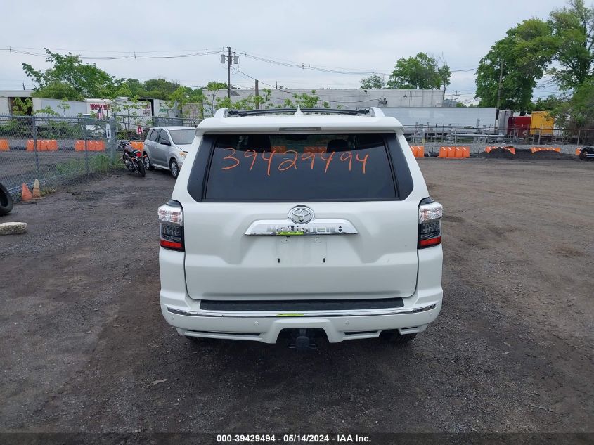 2020 Toyota 4Runner Limited VIN: JTEBU5JRXL5816370 Lot: 39429494