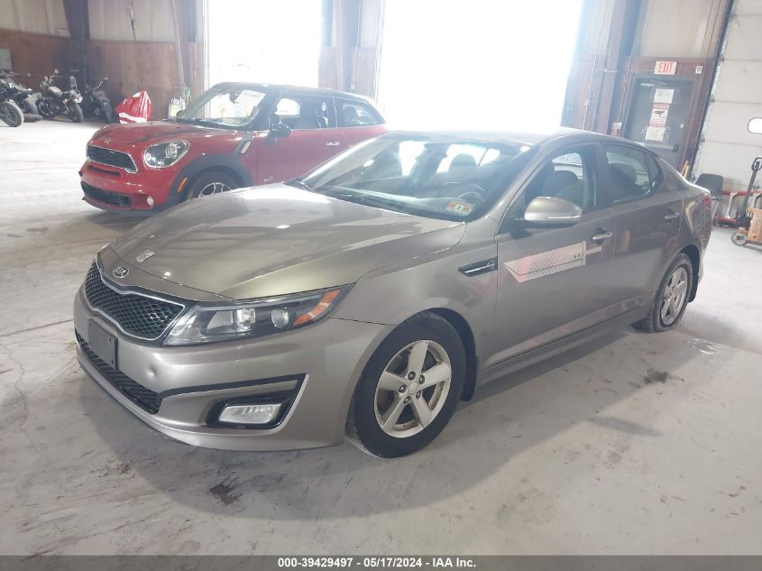 2015 Kia Optima Lx VIN: 5XXGM4A74FG477737 Lot: 39429497