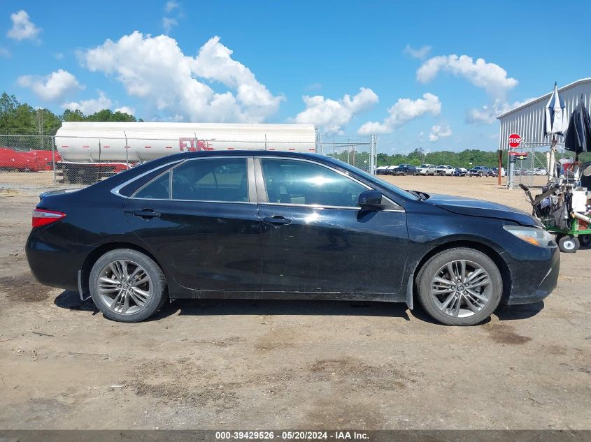 2015 Toyota Camry Se VIN: 4T1BF1FK3FU916626 Lot: 39429526