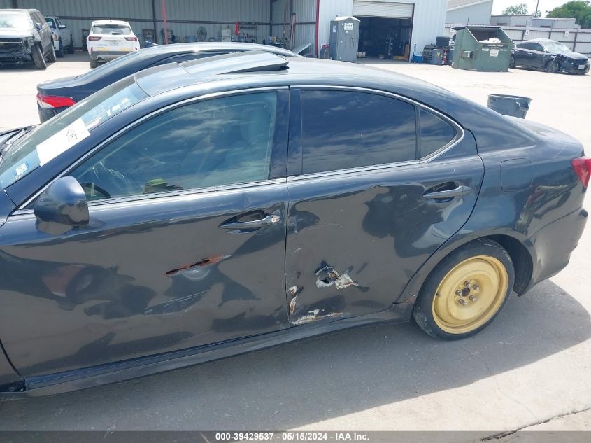 2006 Lexus Is 250 VIN: JTHCK262065006726 Lot: 39429537