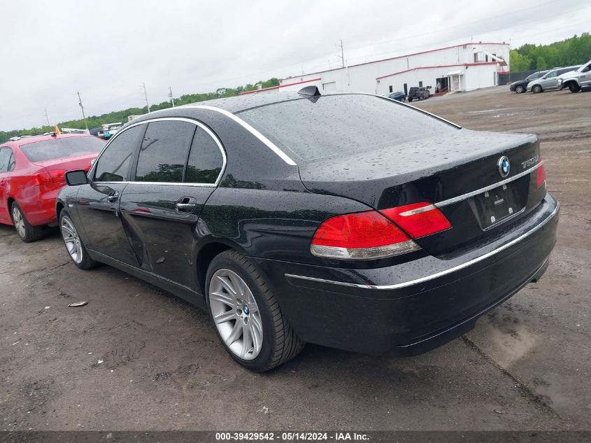 2006 BMW 750Li VIN: WBAHN83516DT37981 Lot: 39429542