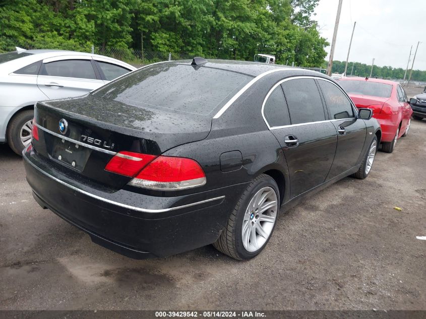 2006 BMW 750Li VIN: WBAHN83516DT37981 Lot: 39429542