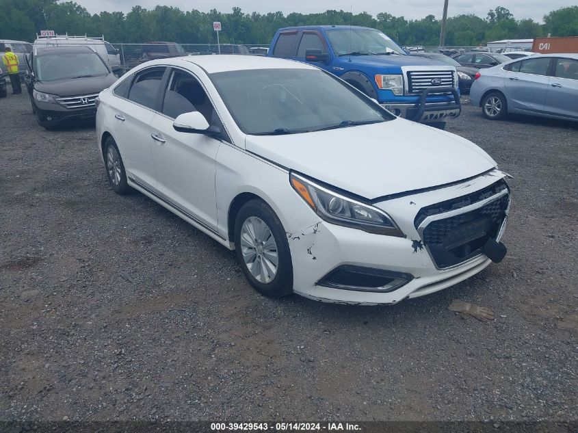 2016 Hyundai Sonata Hybrid Se VIN: KMHE24L17GA019933 Lot: 39429543