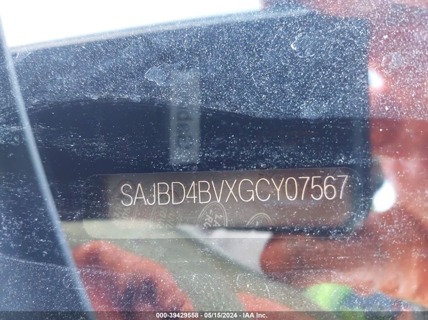 2016 Jaguar Xf 35T Premium VIN: SAJBD4BVXGCY07567 Lot: 39429558