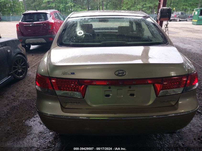 2007 Hyundai Azera Limited/Se VIN: KMHFC46F57A175638 Lot: 39429587