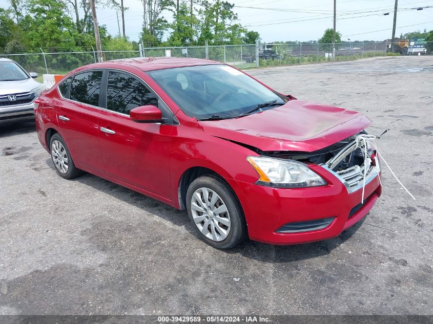 2014 Nissan Sentra Sv VIN: 3N1AB7AP2EL676143 Lot: 39429589