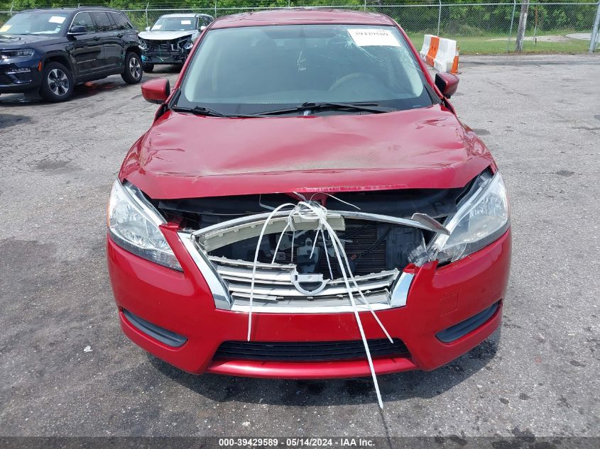 2014 Nissan Sentra Sv VIN: 3N1AB7AP2EL676143 Lot: 39429589