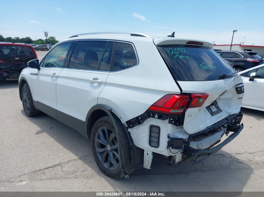 2022 Volkswagen Tiguan Se VIN: 3VV2B7AXXNM118280 Lot: 39429607