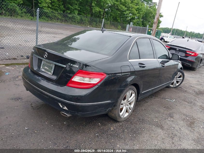 2009 Mercedes-Benz C 300 Luxury 4Matic/Sport 4Matic VIN: WDDGF81X69F278909 Lot: 39429629