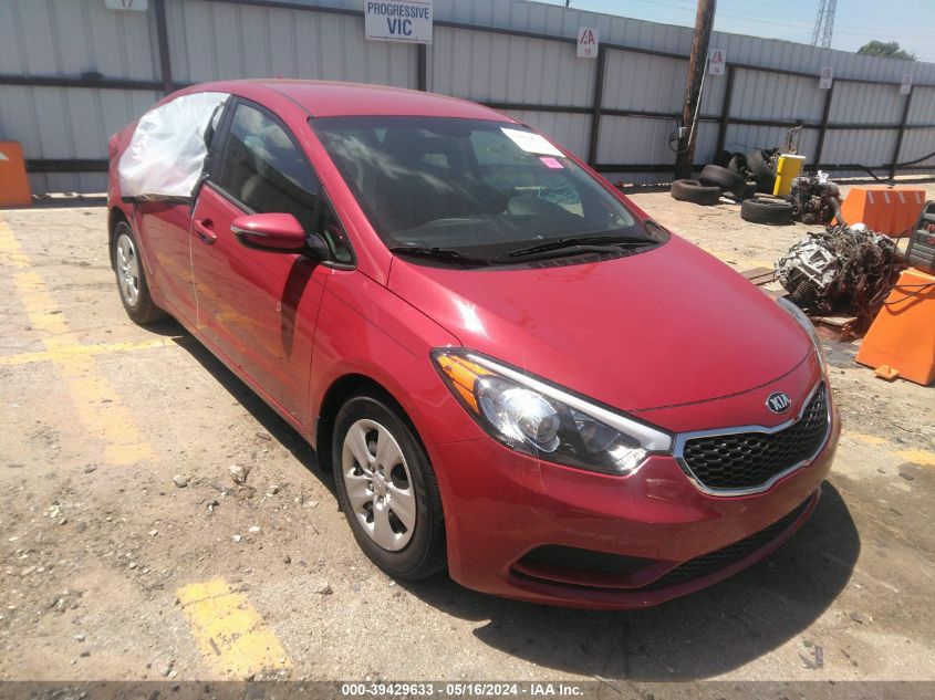 2016 Kia Forte Lx VIN: KNAFX4A66G5551754 Lot: 39429633