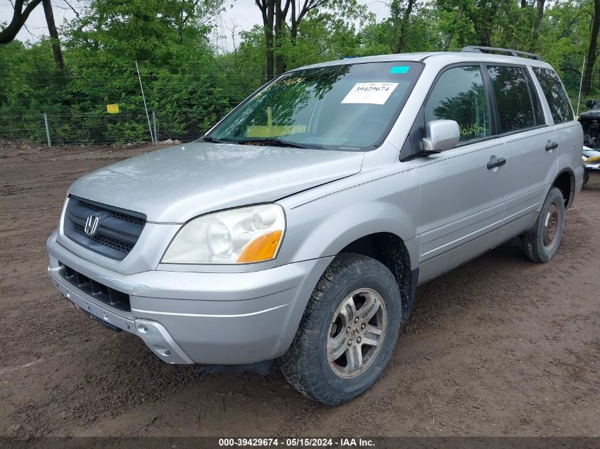 2003 Honda Pilot Ex-L VIN: 2HKYF185X3H548537 Lot: 39429674