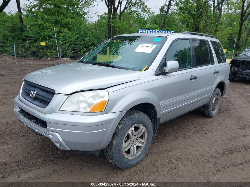 2003 Honda Pilot Ex-L VIN: 2HKYF185X3H548537 Lot: 39429674