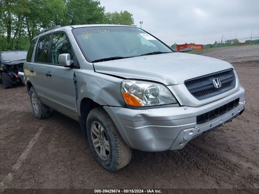 2003 Honda Pilot Ex-L VIN: 2HKYF185X3H548537 Lot: 39429674