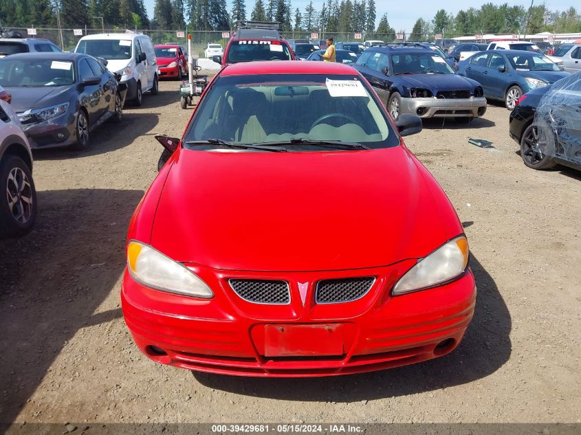 1999 Pontiac Grand Am Se1 VIN: 1G2NE52E9XC511071 Lot: 39429681