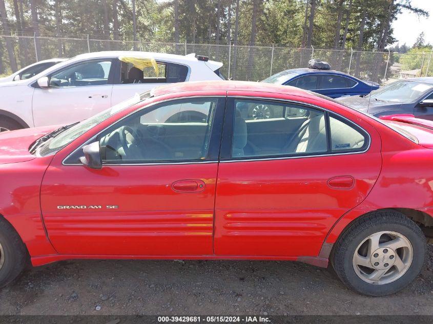 1999 Pontiac Grand Am Se1 VIN: 1G2NE52E9XC511071 Lot: 39429681