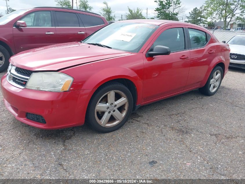 2013 Dodge Avenger Se VIN: 1C3CDZAB5DN680139 Lot: 39429686