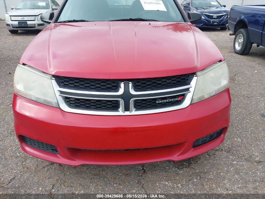 2013 Dodge Avenger Se VIN: 1C3CDZAB5DN680139 Lot: 39429686