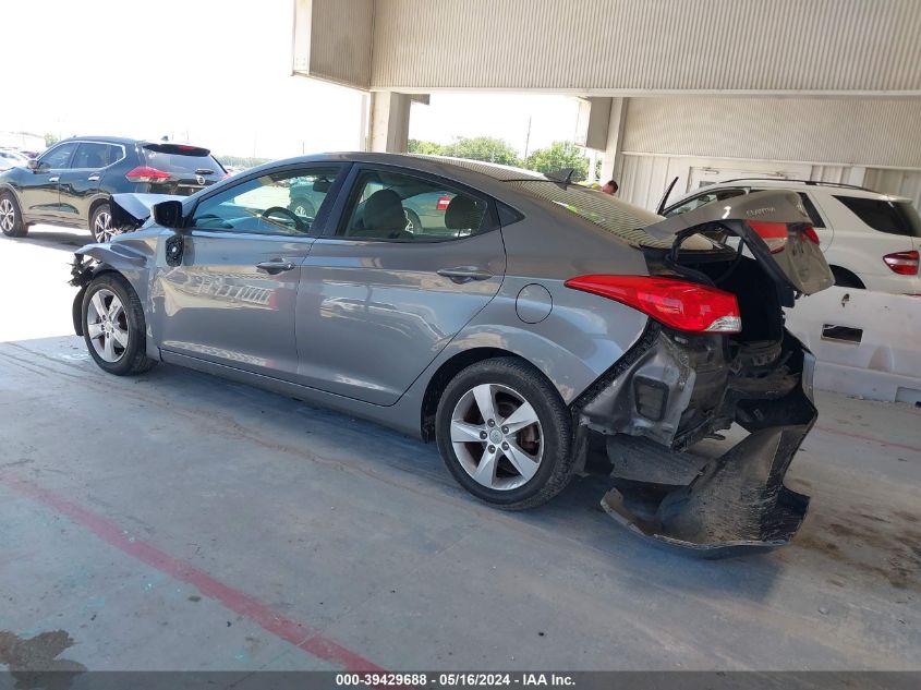 2013 Hyundai Elantra Gls VIN: 5NPDH4AEXDH358582 Lot: 39429688