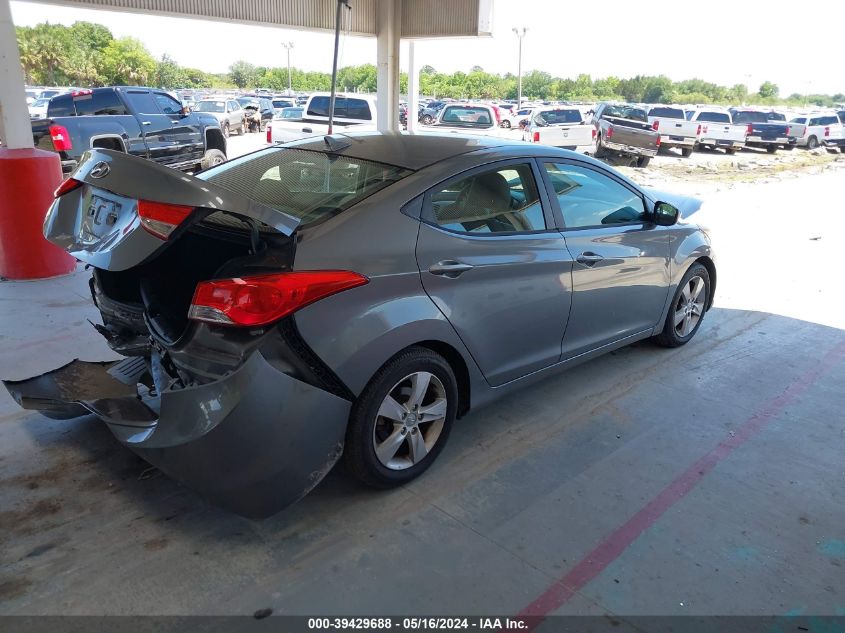 2013 Hyundai Elantra Gls VIN: 5NPDH4AEXDH358582 Lot: 39429688