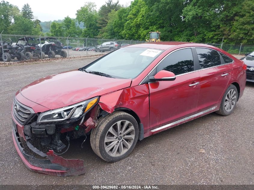 2016 Hyundai Sonata Sport VIN: 5NPE34AF5GH284472 Lot: 39429692