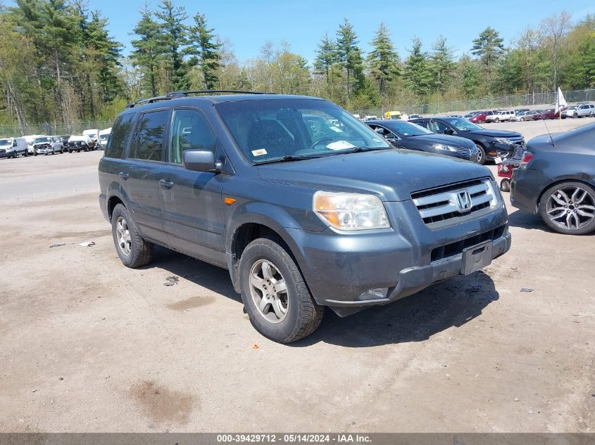 2006 Honda Pilot Ex-L VIN: 5FNYF18736B006880 Lot: 39429712