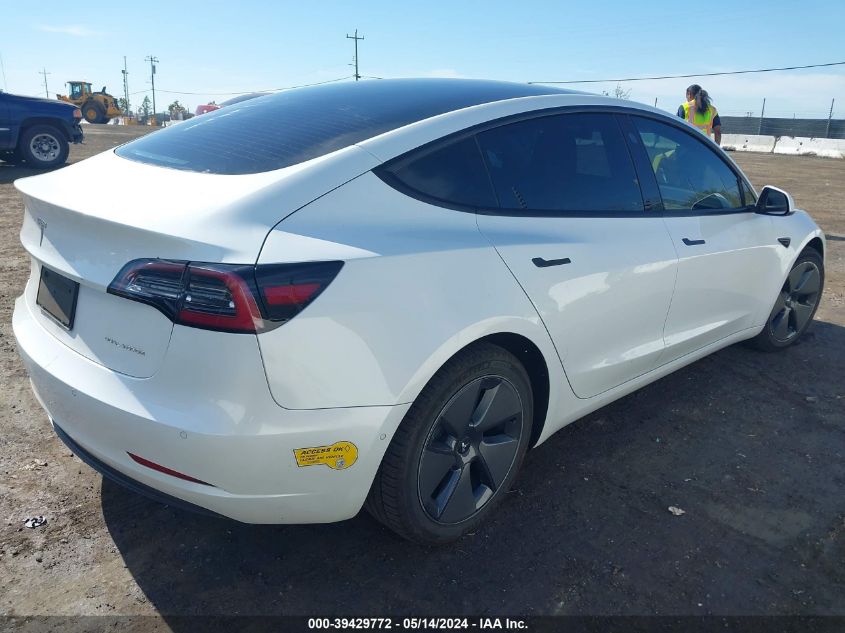 2022 Tesla Model 3 Long Range Dual Motor All-Wheel Drive VIN: 5YJ3E1EB3NF123251 Lot: 39429772