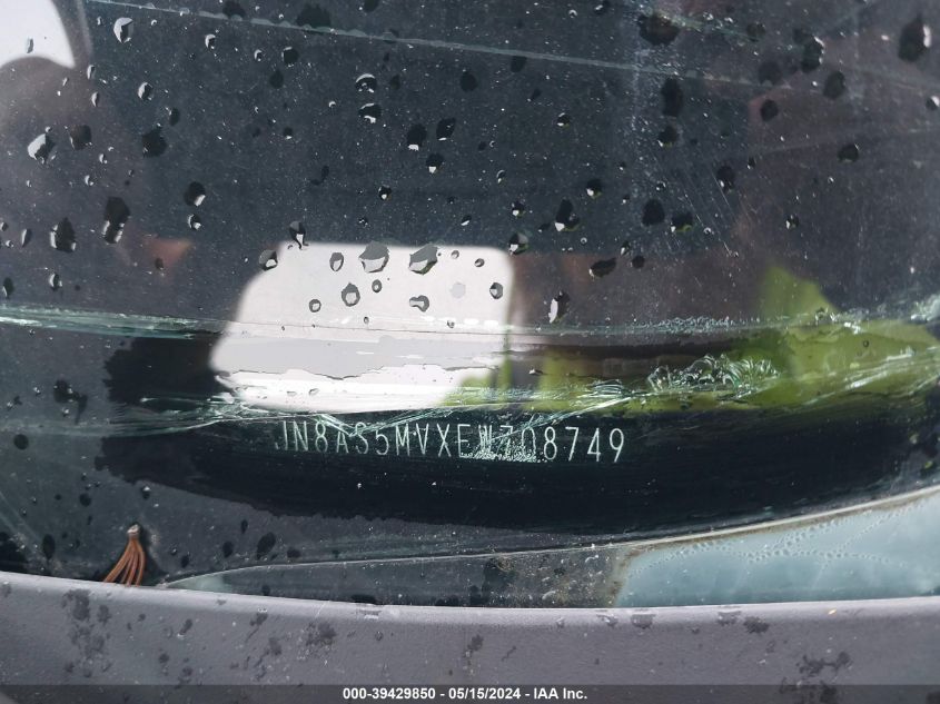 2014 Nissan Rogue Select S VIN: JN8AS5MVXEW708749 Lot: 39429850