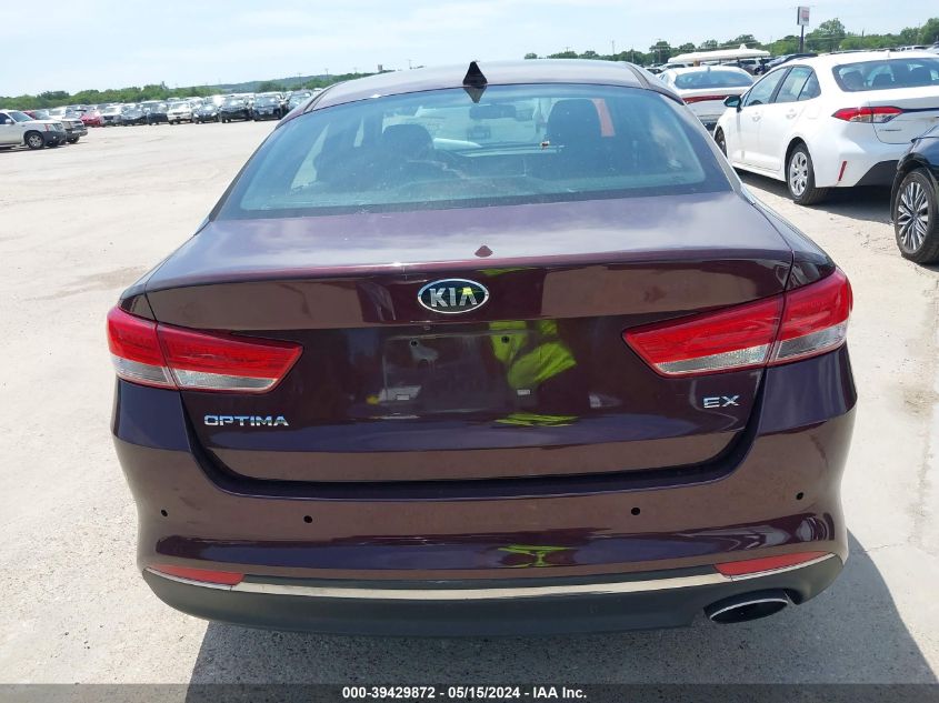 2018 Kia Optima Ex VIN: 5XXGU4L35JG224882 Lot: 39429872