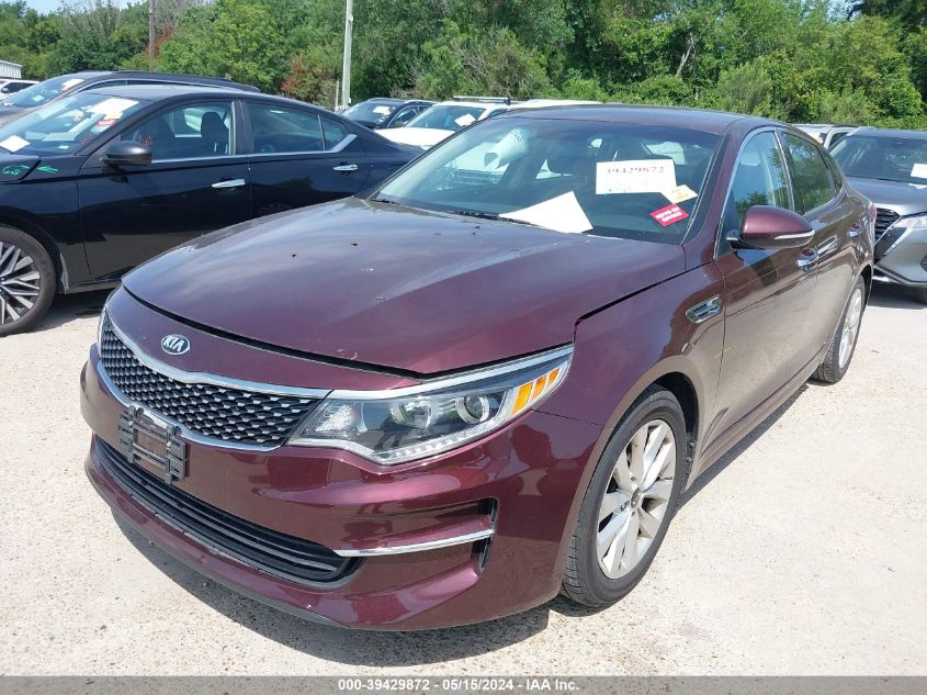 2018 Kia Optima Ex VIN: 5XXGU4L35JG224882 Lot: 39429872