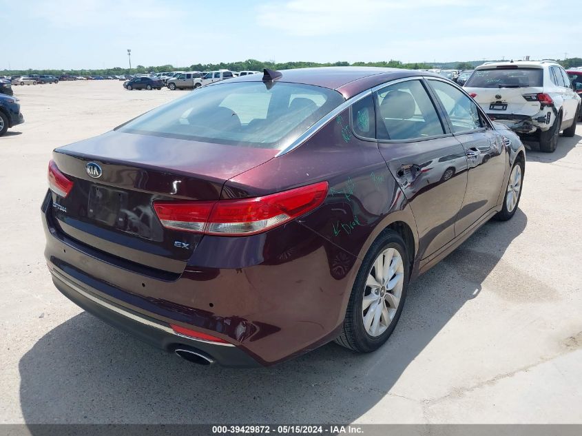 2018 Kia Optima Ex VIN: 5XXGU4L35JG224882 Lot: 39429872