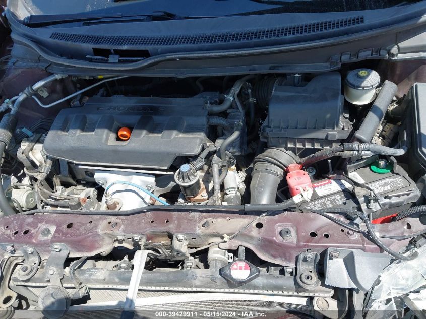 2012 Honda Civic Lx VIN: 2HGFB2F52CH596443 Lot: 39429911