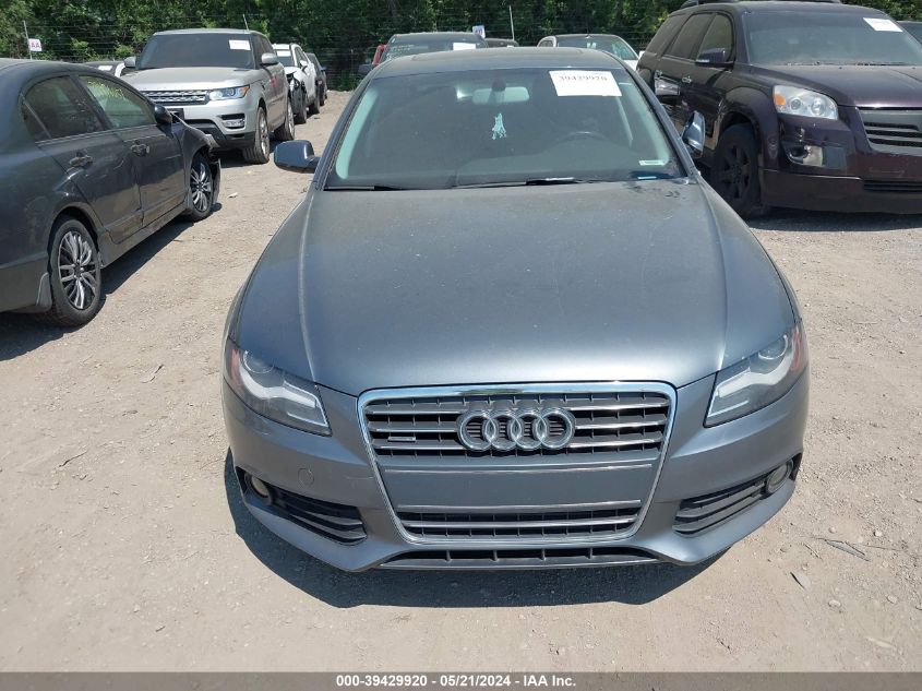 2012 Audi A4 2.0T Premium VIN: WAUBFAFL8CA119005 Lot: 39429920