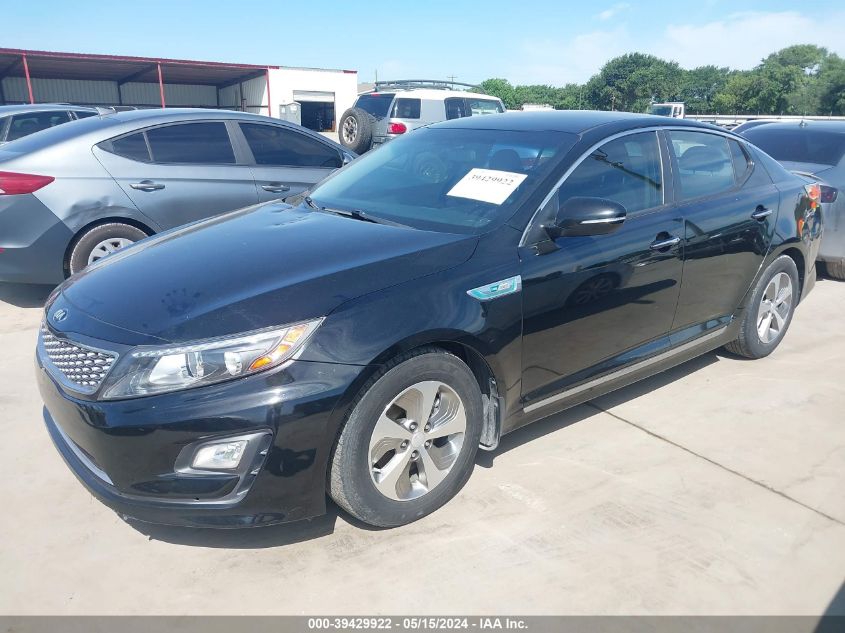 2014 Kia Optima Hybrid Lx VIN: KNAGM4AD1E5063353 Lot: 39429922