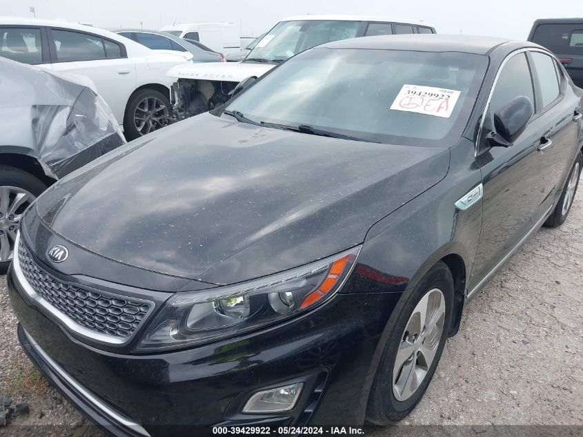 2014 Kia Optima Hybrid Lx VIN: KNAGM4AD1E5063353 Lot: 39429922