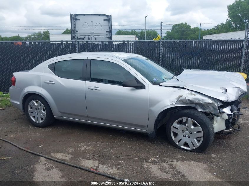 2012 Dodge Avenger Se VIN: 1C3CDZAB6CN103019 Lot: 39429953