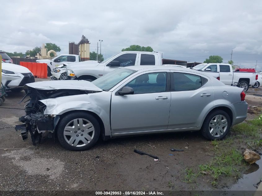 2012 Dodge Avenger Se VIN: 1C3CDZAB6CN103019 Lot: 39429953