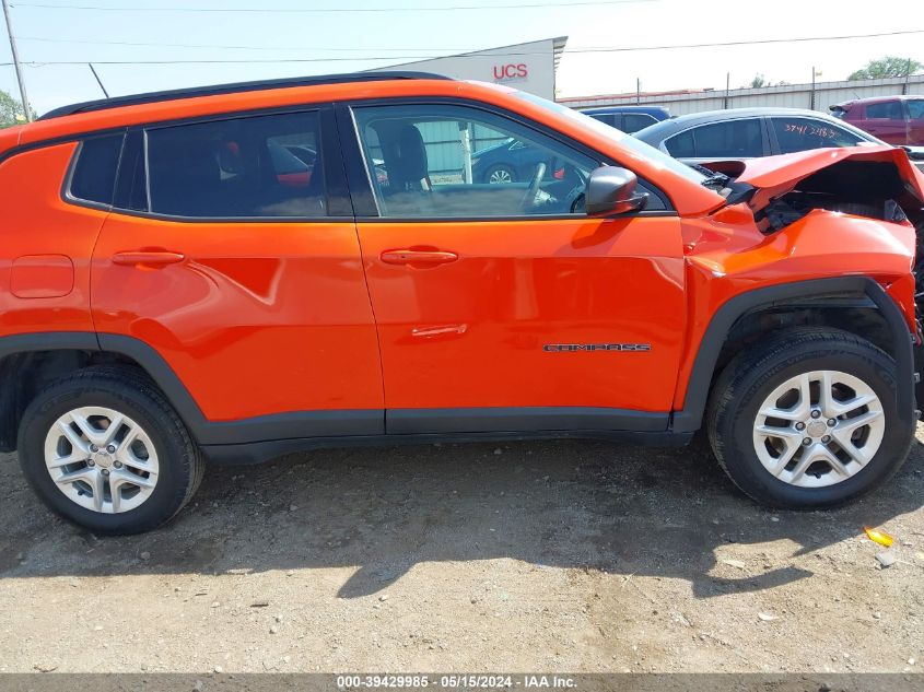 2018 Jeep Compass Sport 4X4 VIN: 3C4NJDAB8JT248947 Lot: 39429985