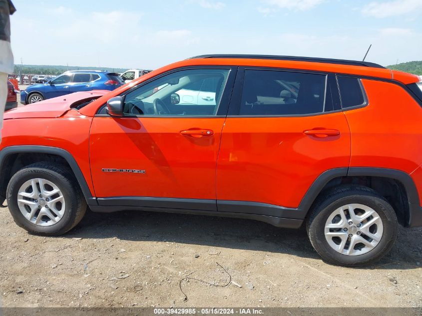 2018 Jeep Compass Sport 4X4 VIN: 3C4NJDAB8JT248947 Lot: 39429985