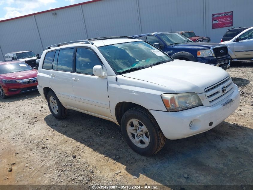 2007 Toyota Highlander V6 VIN: JTEDP21A370138217 Lot: 39429987