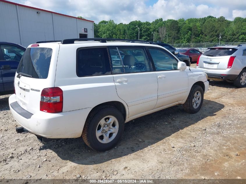 2007 Toyota Highlander V6 VIN: JTEDP21A370138217 Lot: 39429987