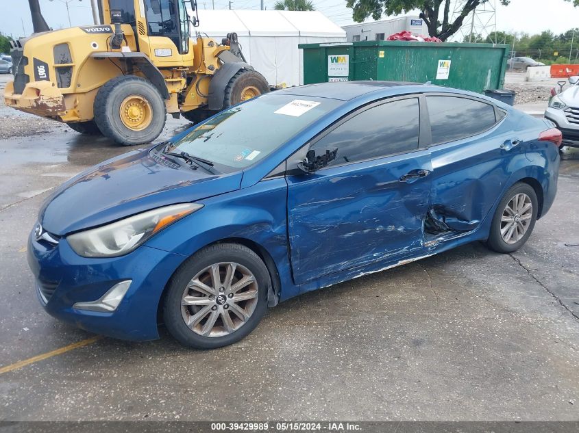 2014 Hyundai Elantra Se VIN: KMHDH4AE9EU048507 Lot: 39429989