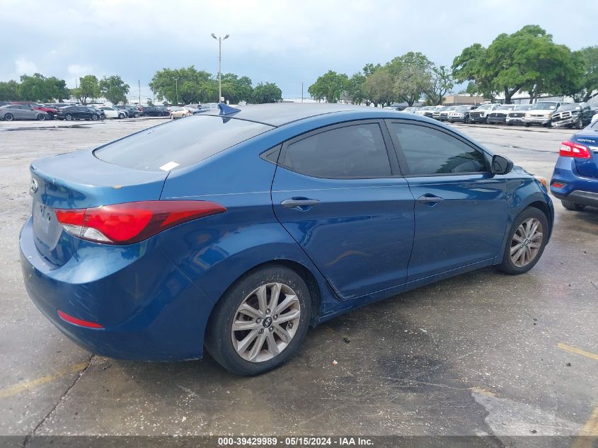 2014 Hyundai Elantra Se VIN: KMHDH4AE9EU048507 Lot: 39429989