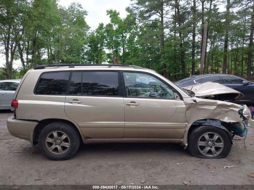 2004 Toyota Highlander V6 VIN: JTEEP21AX40049373 Lot: 39430017
