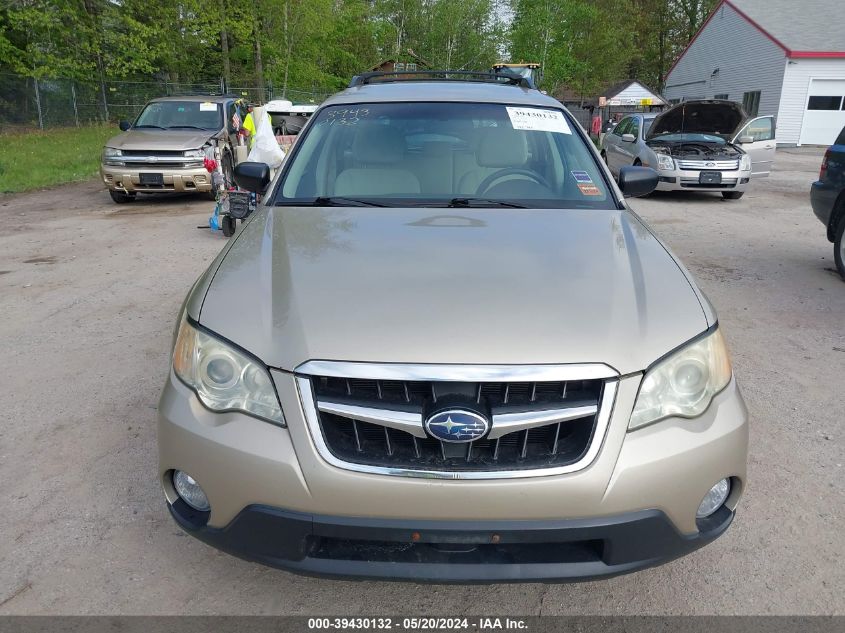 2008 Subaru Outback 2.5I VIN: 4S4BP61C386343017 Lot: 39430132